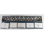 Various Royal Mint coin sets, 1992 Proof Coin Collection, another 1988, 1987, 1989, 1991. (a quantit