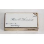 A Victorian silver Harold Thomson advertising vesta case, by Sampson Mordan & Co, of rectangular for