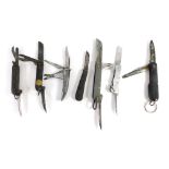 Various pocket knives, penknives, etc., a Liberty Egalite folding knife with various tools, when clo