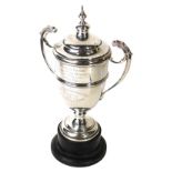 A George V silver Dunmore Park Belfast Greyhound Charity Meeting trophy, the Chichester cup, present