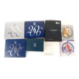 Auctioneer Announce: bid by description not image. Various Royal Mint coin sets, 1993, 2006 Uncircu