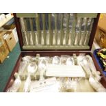 An Arthur Price part canteen of silver plated cutlery.