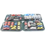 Diecast vehicles, mainly fitted on plinths, to include Renault 5 Turbo, BMW 507, Porsche 911 Targa,