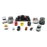 A group of diecast vehicles, to include the Beanstalk Group Aston Martin Vanquish, ambulance, Maisto