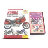 A Haynes Honda NT700V manual, No 5541, and Story of The British Motorcycle Industry from The Jaws of