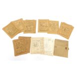 A group of automobile wiring diagrams, a Tramways 1934 Berlin folder, etc. (a quantity)