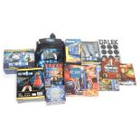 Dr Who memorabilia, comprising sonic screwdrivers, ceramic cookie jar, bag, inflatable remote contro