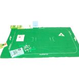 A Subbuteo table cricket set, comprising plastic fence surround, Subbuteo throw in figures and a Sub