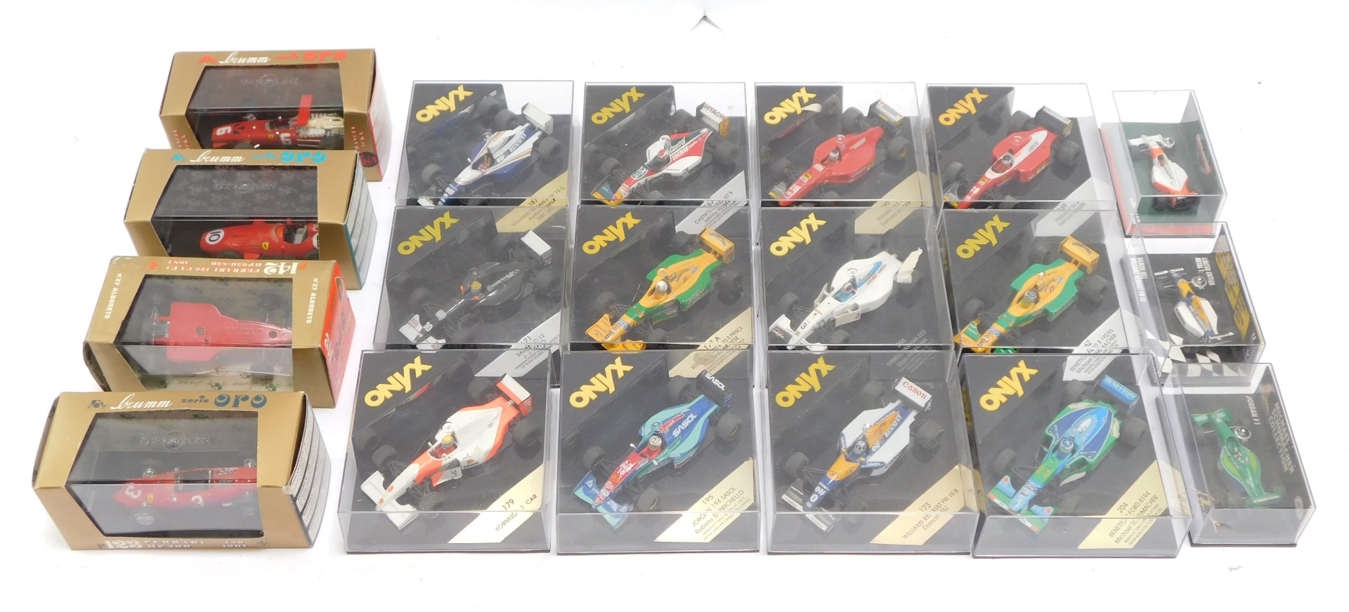 Onyx diecast F1 and other racing cars, comprising 167 Castrol Lotus, 187 Williams Renault, 190 Ferra - Image 2 of 3