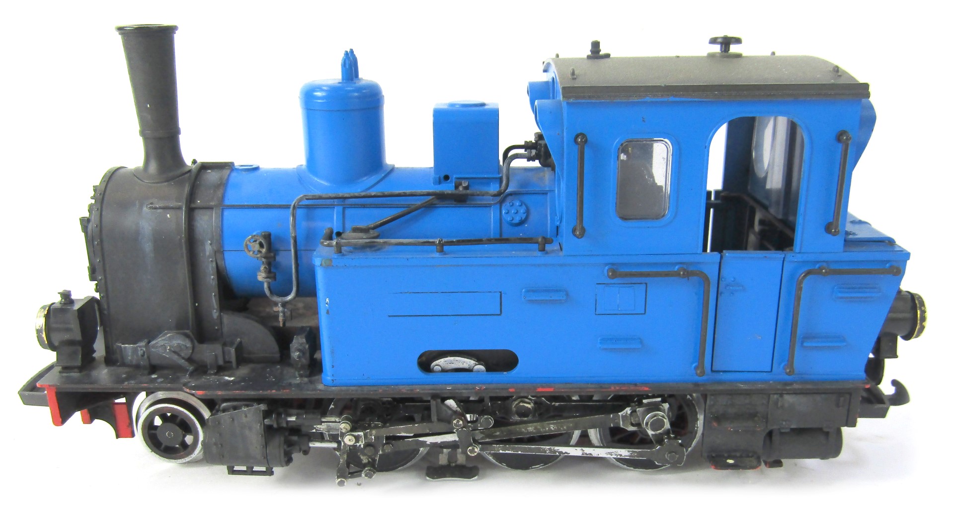 An LGB by Lehmann G scale locomotive, BR livery.