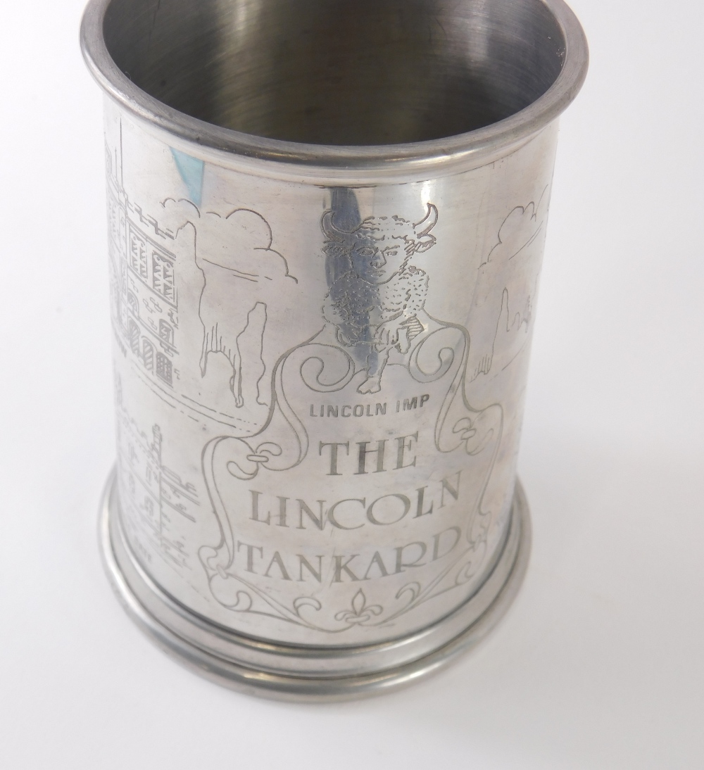 Various Lincoln related items, tankard, Freeman of Lincoln drink set, Lincoln imp door knocker 12cm - Bild 4 aus 5