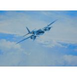 After Taylor. Mosquito, print, signed by Leonard Cheshire to the mount, 30cm x 47cm and L Cork (20th
