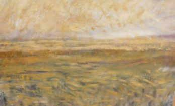 •Nick Morris (20thC). Lincolnshire landscape, oil on canvas, signed, 55cm x 85cm.