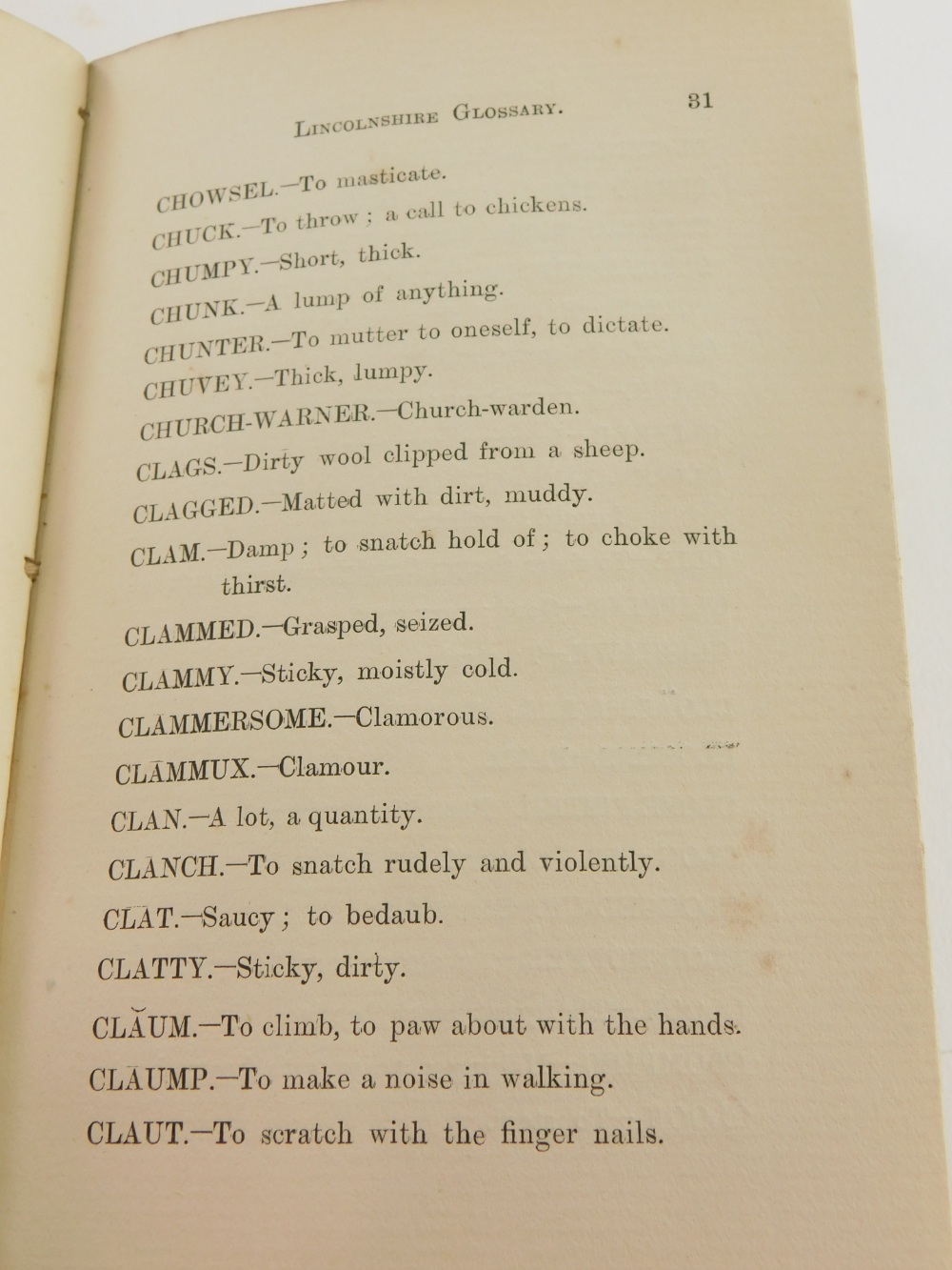 Brogden J. Ellett), PROVINCIAL WORDS AND EXPRESSIONS CURRENT IN LINCOLNSHIRE, publisher's cloth, 186 - Bild 5 aus 9