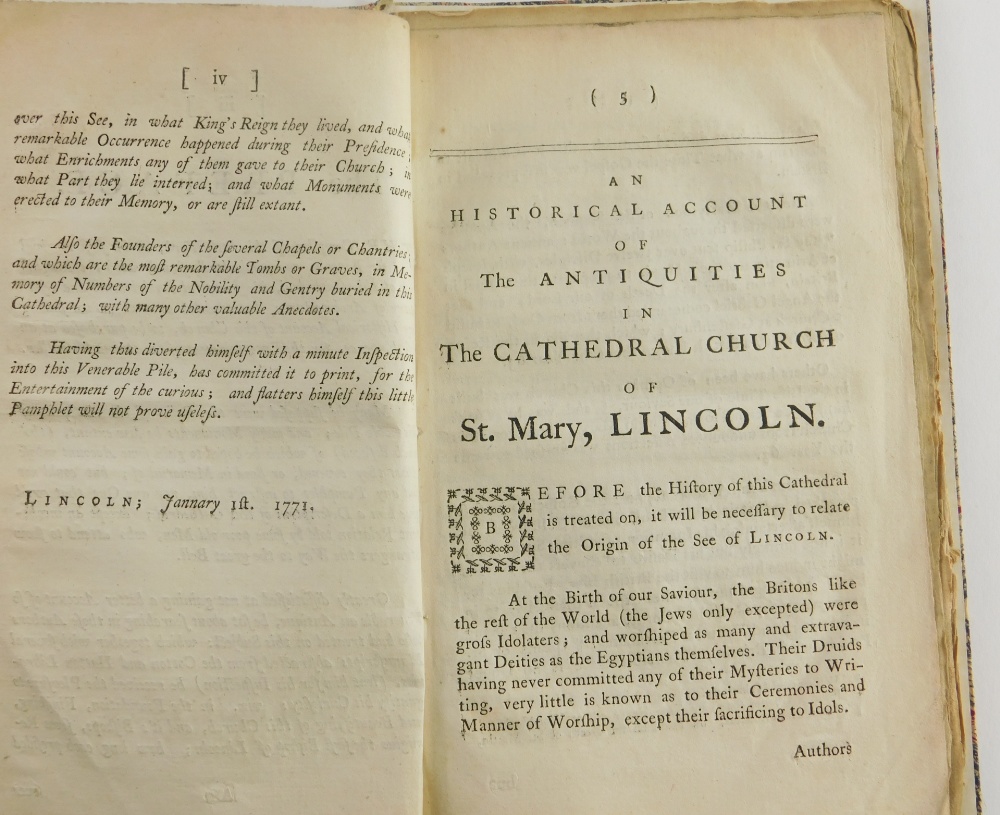 [Anon] Lincoln.- AN HISTORICAL ACCOUNT OF THE ANTIQUITIES IN THE CATHEDRAL CHURCH OF ST MARY, LINCOL - Bild 3 aus 4