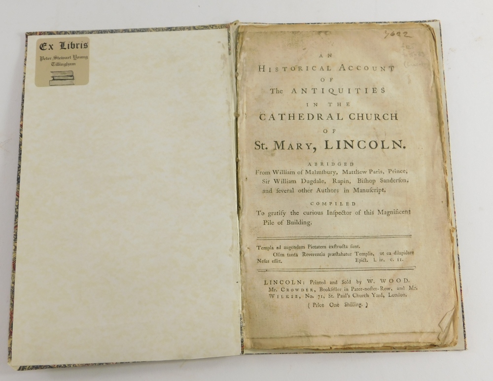 [Anon] Lincoln.- AN HISTORICAL ACCOUNT OF THE ANTIQUITIES IN THE CATHEDRAL CHURCH OF ST MARY, LINCOL - Bild 2 aus 4