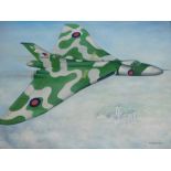 Withdrawn Pre Sale by Vendor. •Peter Lightfoot (b.1932). Vulcan over Lincoln, oil on board, signed,