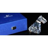 A Swarovski crystal figure of a West Highland Terrier, A7685, 12cm high, in fitted box with outer pa