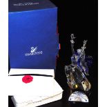 A Swarovski crystal figure of Isadora from the Magic of Dance series, dated 2002, by Adi Stocker, 20