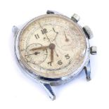 A Leonidas (pre Heuer) gentleman's chronograph wristwatch, circular dial bearing Arabic numerals, ce