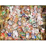 A group of football related enamel pin badges, to include Chelsea Football Club, Arsenal, Setanta Cu