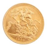 An Elizabeth II gold sovereign, dated 1978, 8.0g.