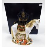 A Royal Crown Derby porcelain Appleby Mare paperweight, limited edition number 223/1500, specially c