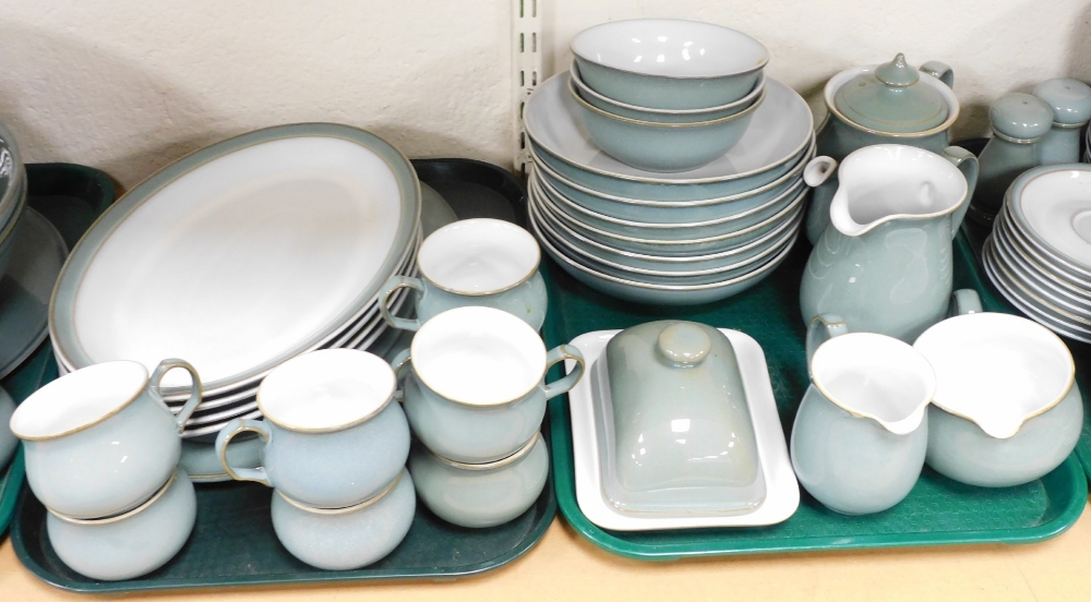 An extensive Denby Regency Green pottery part dinner and tea service, to include dinner plates, teap - Bild 3 aus 5