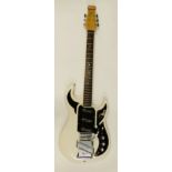 A 2004 Burns The Marvin Hank Marvin Anniversary Edition electric guitar, in white, Stratocaster no.