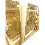 A 1970s/80s glazed room unit, with brass effect supports, etc. WARNING! This lot contains untested