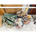 Various hand tools, saws, various other items etc. (a quantity)