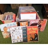 A quantity of LP records, to include country, soul, Roger Williams, Connie Francis, Chet Atkins, Jim