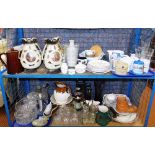Decorative china and effects, to include a Fortnum and Masons stoneware blue stilton cheese jar, var