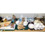 General household effects, part teawares, a Lurpac butter dish and cover, ramekins, etc. (3 trays)