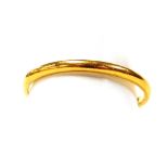 A 22ct gold wedding band, size P, 2.2g.