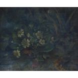 J Bubbins (19thC School). Floral still life, oil on canvas, signed and dated 1891, 26cm x 32cm, in g