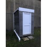 A modular toilet, 1.6m wide, 2.1m long, and Smoking Shelter of similar size, (2) For Sale by TENDER,