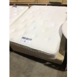 A Silentnight Micropocket Latex 2800 double mattress (stained), and base. This lot is available to v