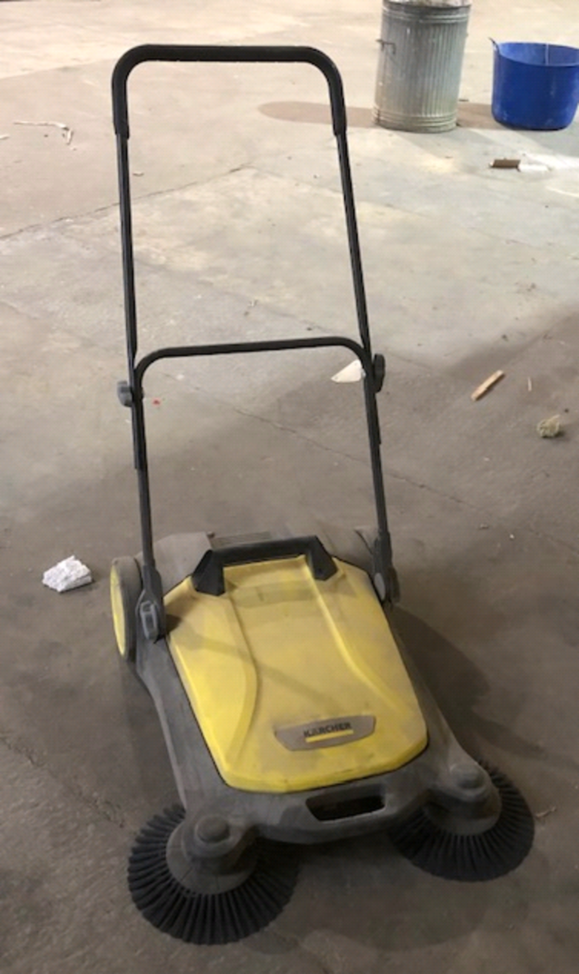A Karcher floor sweeper
