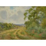 John Lynas Gray (1869-1933). A Bit Of Surrey, watercolour, signed and dated 1911, attributed and tit