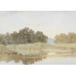 Verner Howard (1840-1902). Near Eastville, watercolour, unsigned, attributed to the mount, 21cm x 32