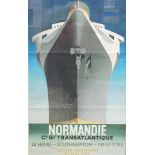 After Normandie. Lithograph, licensed reprint 1979 from the original 1935, ?6cm x 63cm.