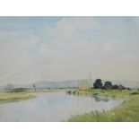 Richard Thorn (20thC). The Exe Canal, watercolour, signed, 32cm x 39cm.