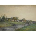 George H. Stubbington (19thC). Pulborough, watercolour, signed, titled and dated 1890, 39cm x 57cm.