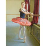 Rashit Habirov (b.1953). Ballerina, Guzelsuleymanova, oil on canvas, signed and dated (20)02, lugga