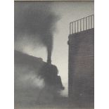 •Trevor Grimshaw (1947-2001). Train and bridge, pencil on paper, 16cm x 12cm.