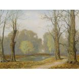 David Mead (1906-1986). Balcombe, Sussex, 19/25, oil on board, signed, 50cm x 72cm.