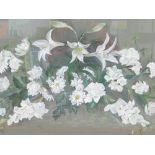 Jean Frankie (20thC). Still life flowers, watercolour on paper, signed, 52cm x 71cm.