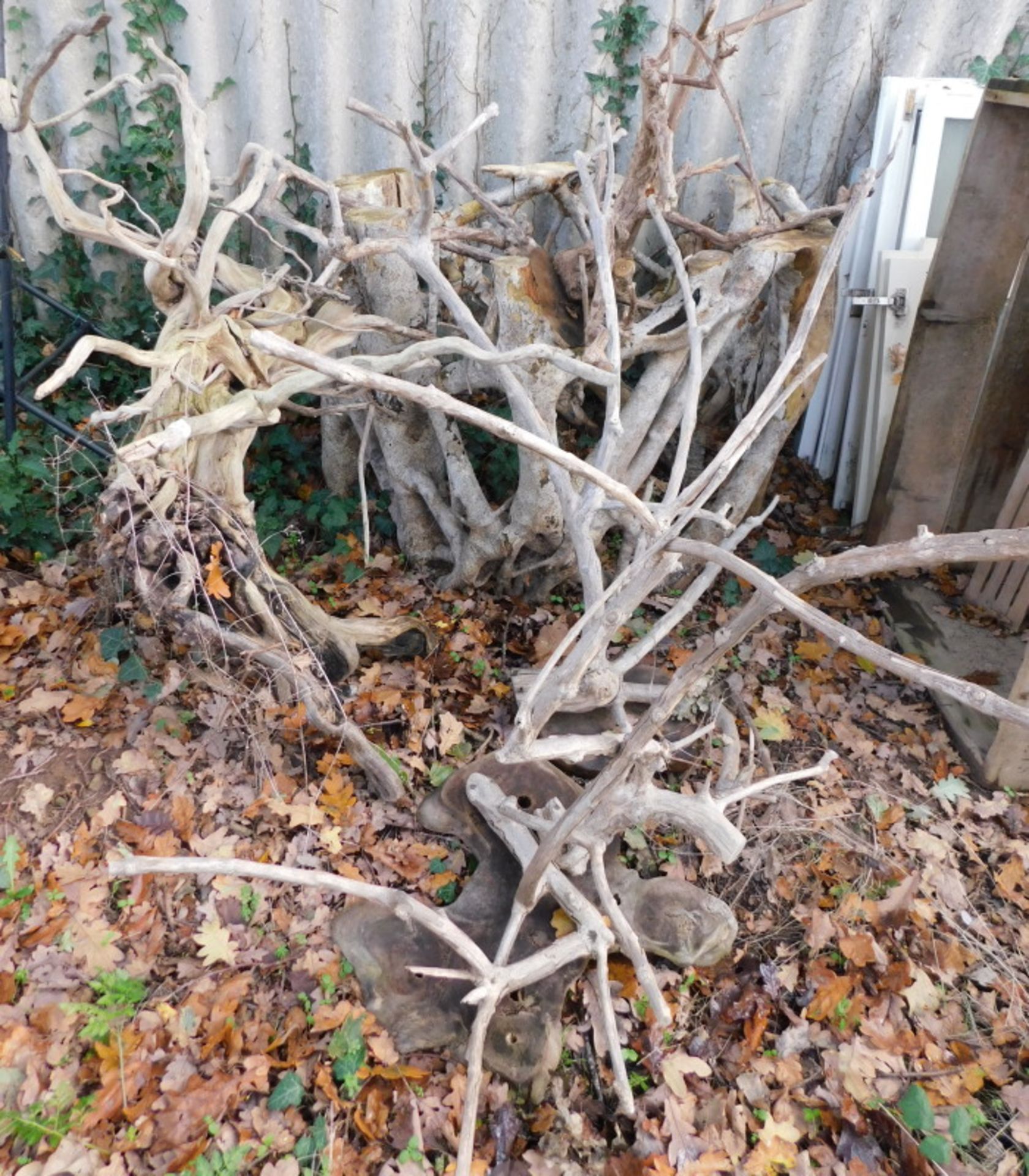 A quantity of driftwood sculptures. Note: VAT is payable on the hammer price of this lot at 20%.