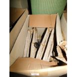 Two boxes of wooden child's coat hangers, each 40cm wide. Note: VAT is payable on the hammer price